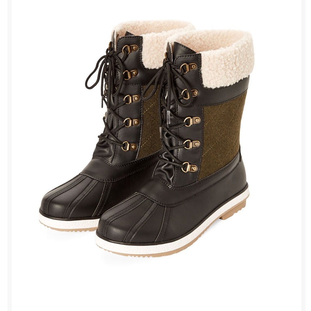Olive and black Yazmyne boots women 8
